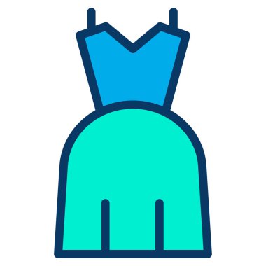 Elbise. Web simgesi basit illüstrasyon