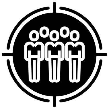 Takım. Web simgesi basit illüstrasyon