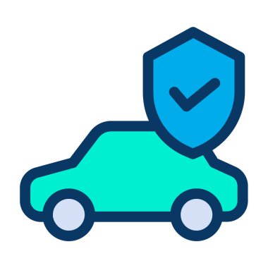 Araba sigortası. Basit resimleme
