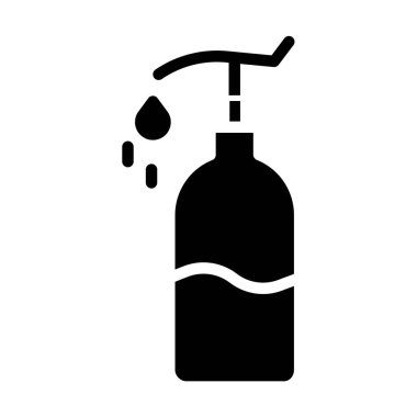 Losyon web simgesi basit vektör illüstrasyonu