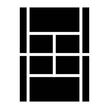 Pencere. Web simgesi basit illüstrasyon