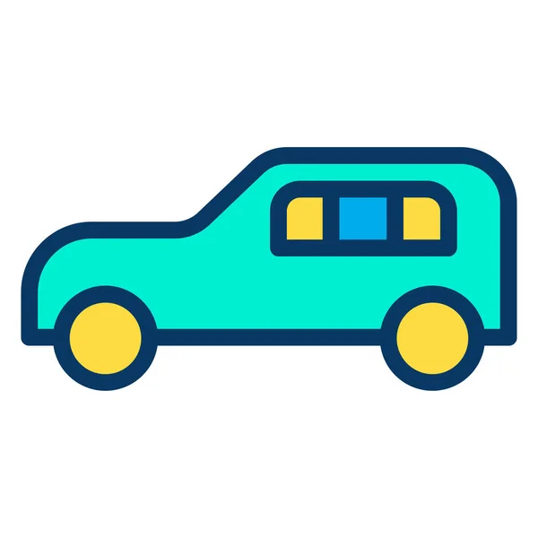 Car Web Icon Simple Illustration — Stock Vector