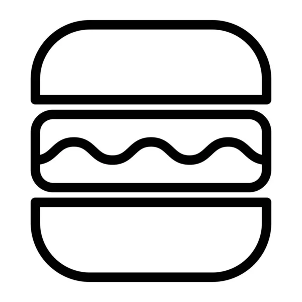 Burger Webb Ikon Vektor Illustration — Stock vektor