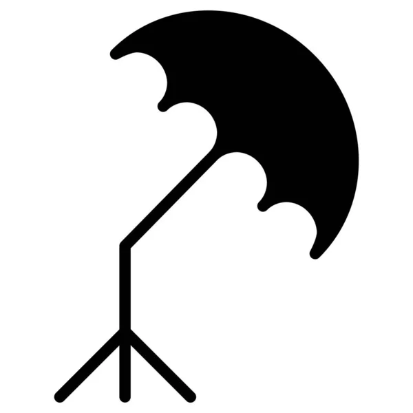 Umbrella Simple Vector Icon White Background — Stock Vector