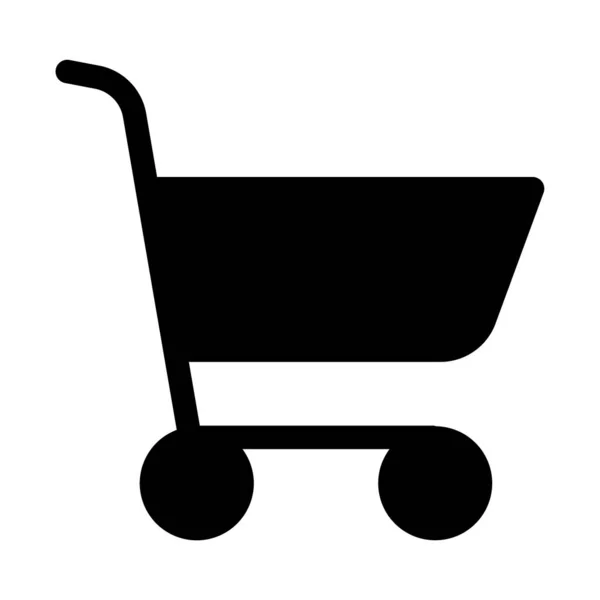 Icono Del Carrito Compras Ilustración Del Vector — Vector de stock