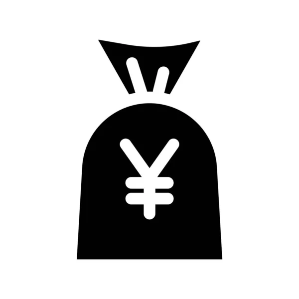 Icono Bolsa Yen Ilustración Vectorial — Archivo Imágenes Vectoriales