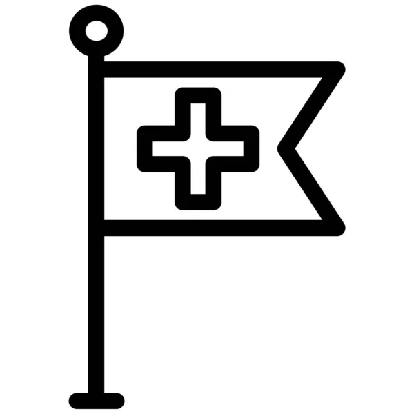 Icono Del Vector Atención Médica Sanitaria — Archivo Imágenes Vectoriales