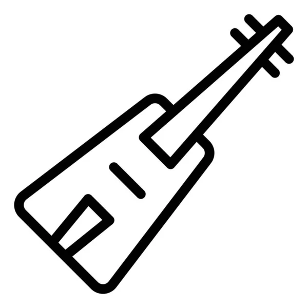 Hegedű Egyszerű Vektor Ikon Fehér Háttér — Stock Vector