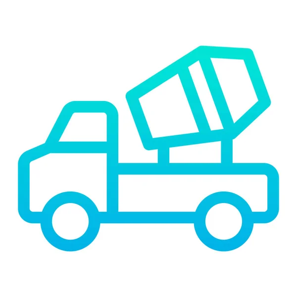 Lkw Web Symbol Einfache Illustration — Stockvektor