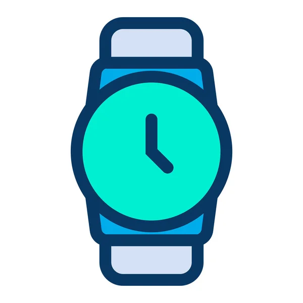 Simple Smartwatch Icono Vector Ilustración — Vector de stock