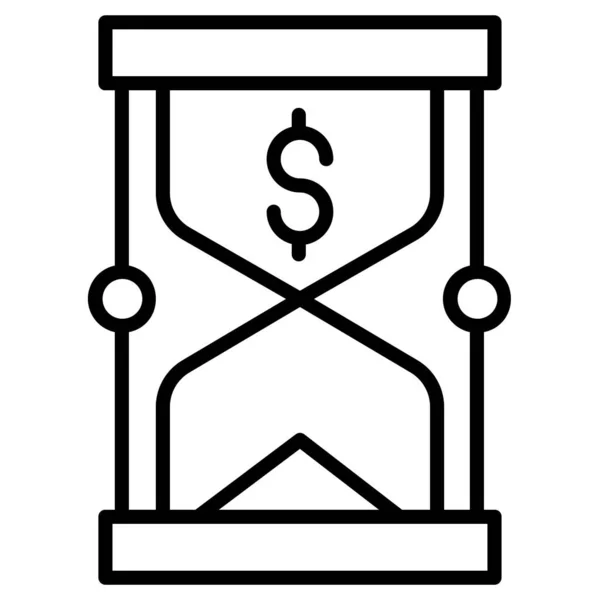 Dinero Icono Web Diseño Simple — Vector de stock
