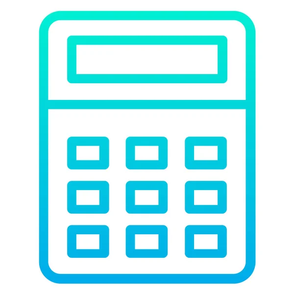 Calculadora Icono Plano Ilustración Vectorial — Archivo Imágenes Vectoriales