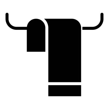 Havlu simgesi. Web için basit tuvalet vektör simgeleri çizimi