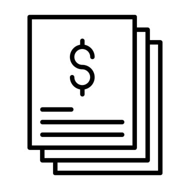 belge simgesi vektör illüstrasyonu