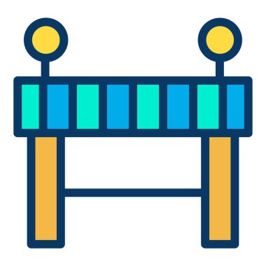 bariyer simgesi vektör illüstrasyonu