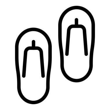  Terlik ikonu. Basit resimleme