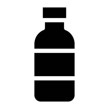 Şişe. Web simgesi basit illüstrasyon