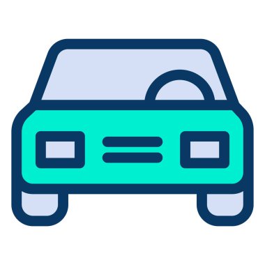 - Araba. Web simgesi basit illüstrasyon