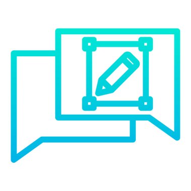 Sohbet kavramı basit sanat vektörü illüstrasyonu 