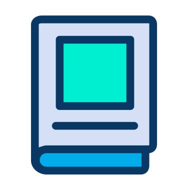 Dergi web simgesi basit vektör illüstrasyonu