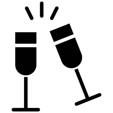 Şarap. Web simgesi basit illüstrasyon