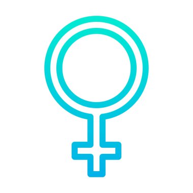 Cinsiyet simgesinin vektör illüstrasyonu