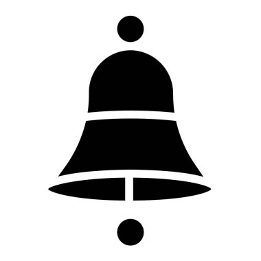 Bilgilendirme zili. Web simgesi basit illüstrasyon