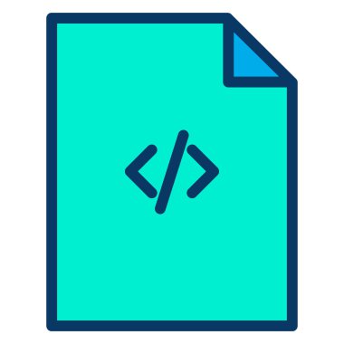 dosya biçimi simgesi, vektör illüstrasyonu