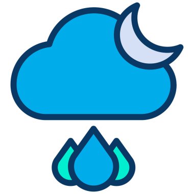 Bulut. Web simgesi basit illüstrasyon