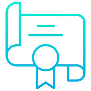 Sertifika. Web simgesi basit tasarım