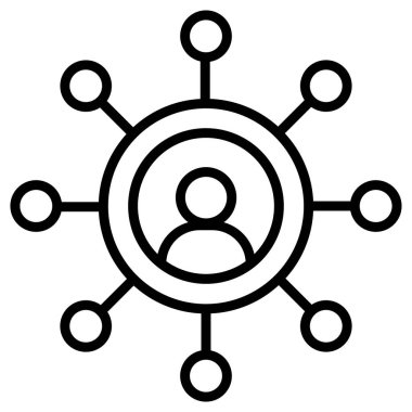 ağ web simgesi, vektör çizim