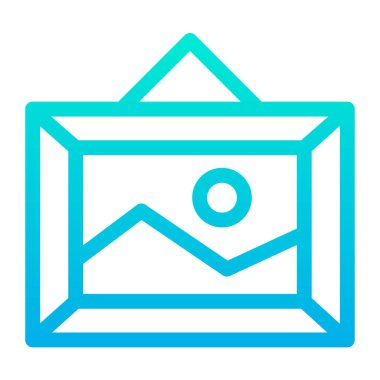 resim simgesi, beyaz üzerinde izole edilmiş minimalist vektör