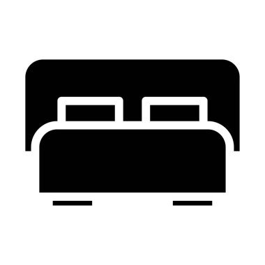 yatak ikonu vektör illüstrasyonu
