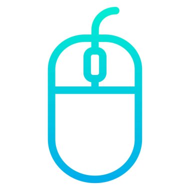 bilgisayar faresi, beyaz arkaplanda basit vektör simgesi