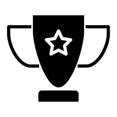 kupa ikonu vektör illüstrasyonu