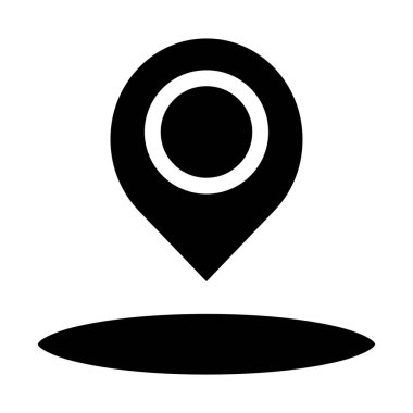 konum pin web simgesi basit illüstrasyon
