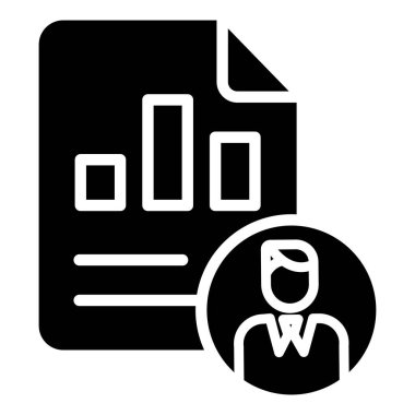 iş yönetimi simgesi, vektör illüstrasyonu