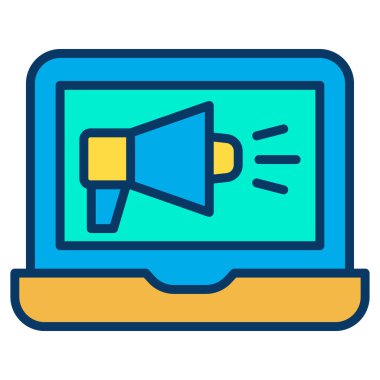 dizüstü bilgisayar simgesi, vektör illüstrasyonu