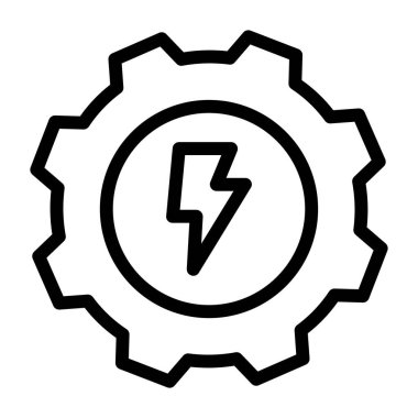 Güç. Web simgesi basit illüstrasyon