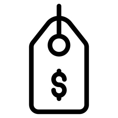 Etiket. Web simgesi basit illüstrasyon