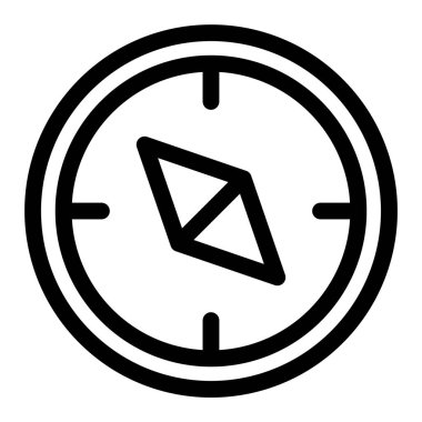 Pusula. Web simgesi vektör illüstrasyonu