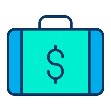 Çanta. Web simgesi basit tasarım