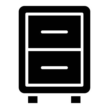 Dolap. Web simgesi basit illüstrasyon