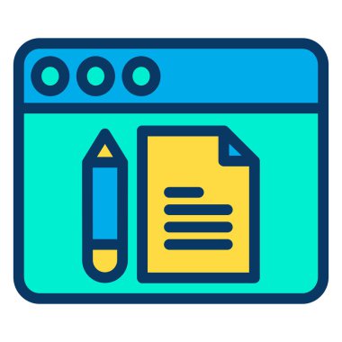 Gelişim için web tasarım simgesi. vektör illüstrasyonu