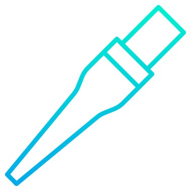 Beyaz arkaplanda basit fırça vektör resimleme