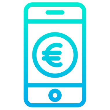 Avro para birimi kavramı basit sanat vektörü illüstrasyonu 