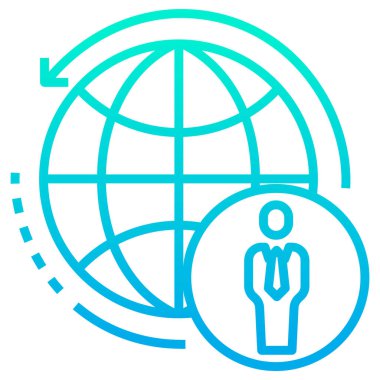 Beyaz arkaplan üzerindeki basit hacker vektör resimleme