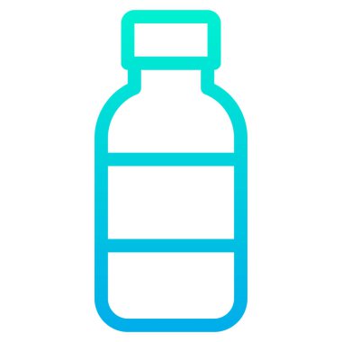 Şişe. Web simgesi basit illüstrasyon