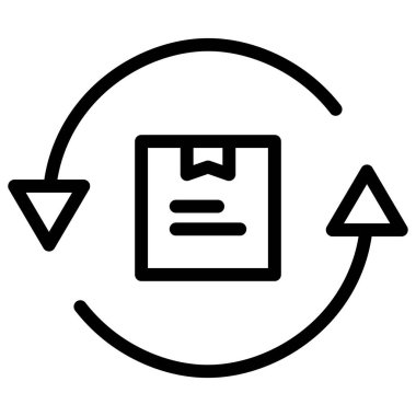 Beyaza izole edilmiş minimalist vektör simgesi işleniyor 