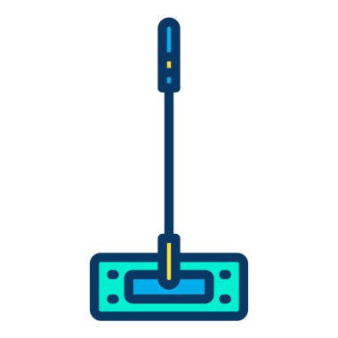 Bir paspas simgesinin vektör illüstrasyonu